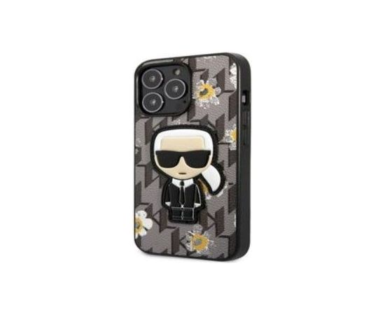 Karl Lagerfeld Apple  iPhone 13 Pro Ikonik Flower Case Grey