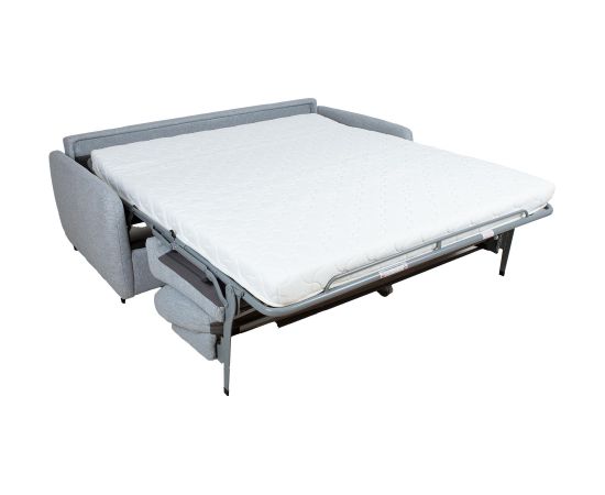 Sofa bed BRANDON 3-seater, bluish-gray mélange