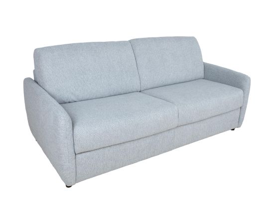 Sofa bed BRANDON 3-seater, bluish-gray mélange