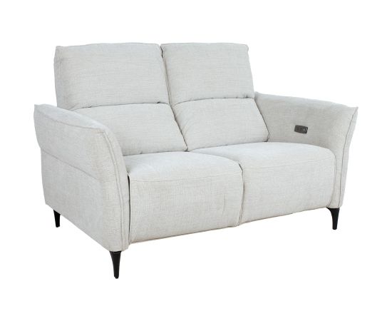 Recliner sofa MIAMI 2-seater with electric mechanism, light beige