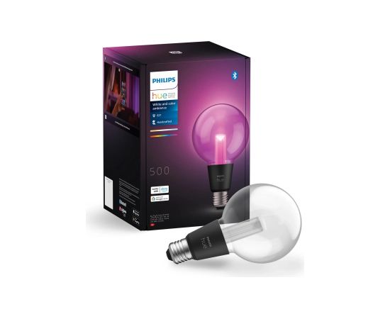 Philips Hue G95 Globe, E27, melna - Viedā spuldze