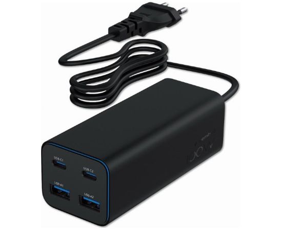 CHARGER USB UNIVERSAL 4P 100W/TA-UC-2A2C-PD100-01-BK GEMBIRD