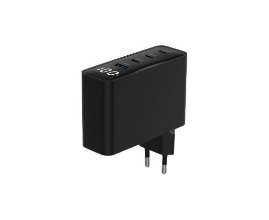 CHARGER USB 100W 4PORT GAN/TA-UC-PDQC100LCD-01-BK GEMBIRD
