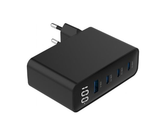 CHARGER USB 100W 4PORT GAN/TA-UC-PDQC100LCD-01-BK GEMBIRD