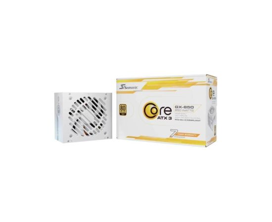 Power Supply SEASONIC CORE GX White 850 Watts Efficiency 80 PLUS GOLD MTBF 100000 hours SRP-CGX851-A5A32SF-W