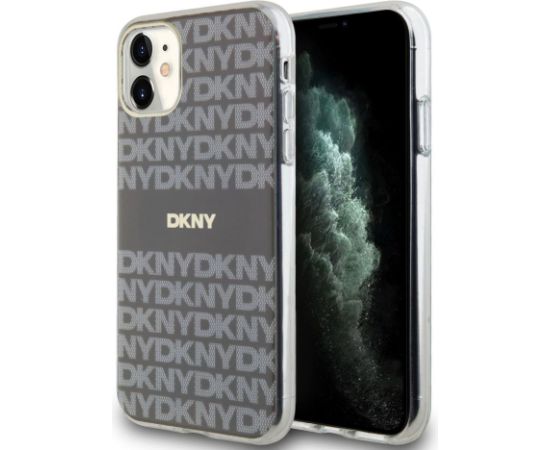 DKNY Apple  DKNY PC/TPU Repeat Pattern Tonal Stripe Magsafe Case for iPhone 11 Beige