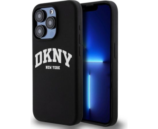 DKNY Apple  DKNY Liquid Silicone Arch Logo MagSafe Case for iPhone 15 Pro Black