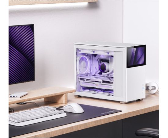 Obudowa Jonsbo D31 Screen Micro-ATX, Szkło Hartowane - biała
