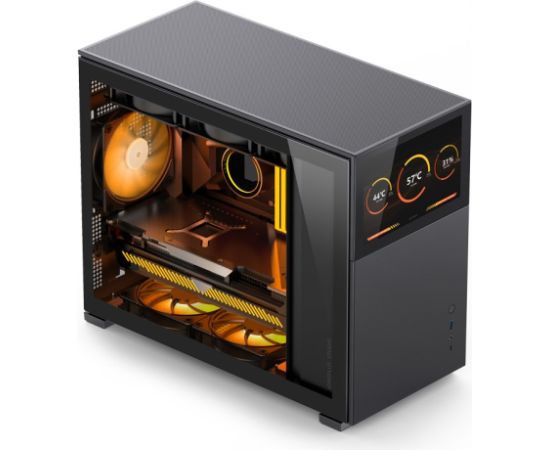 Obudowa Jonsbo D31 Screen Micro-ATX, Szkło Hartowane - czarna