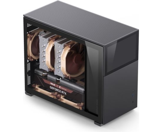 Obudowa Jonsbo D31 Screen Micro-ATX, Szkło Hartowane - czarna