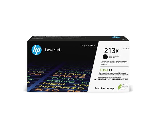 HP original toner W2130X, HP 213X, black, 9000p, high capacity round / W2130X