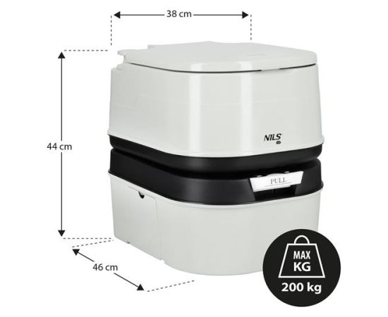 Ceļojumu tualete NC0023 PORTABLE TRAVEL TOILET 24 L NILS CAMP