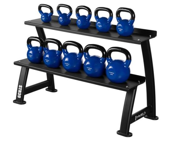 Statīvs STR39 DOUBLE LEVEL KETTLEBELL RACK HMS