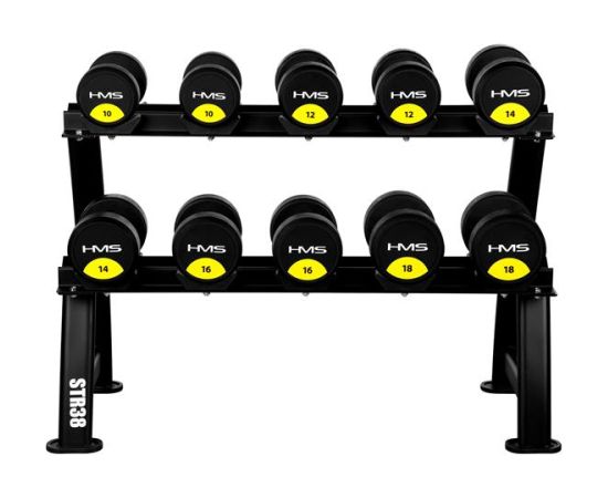 Statīvs STR38 DOUBLE LEVEL DUMBBELL RACK HMS