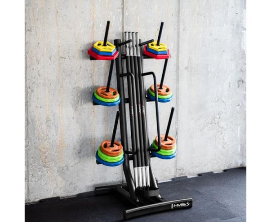 Statīvs STR40 WEIGHT AND BARBELL TRAINING PUMP RACK HMS