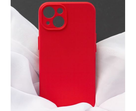 Силиконовый чехол Fusion Elegance Fibre для Apple iPhone 15 красный