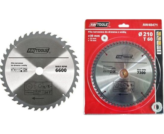 AWTools AW484551 Griešanas disks kokam 150x22mm Z30