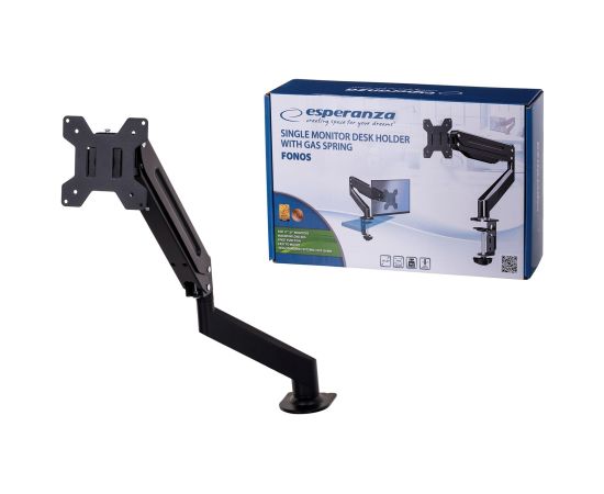 Esperanza ERW019 monitor mount / stand 68.6 cm (27") Desk Black