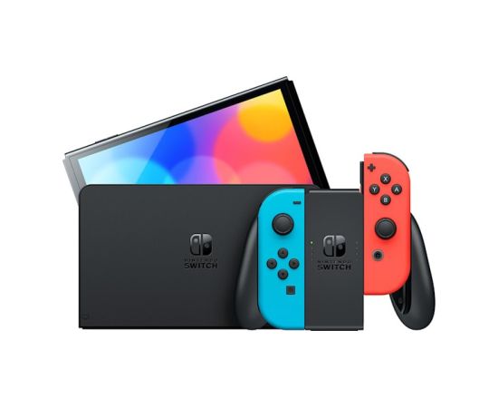 Nintendo Switch OLED portable game console 17.8 cm (7") 64 GB Touchscreen Wi-Fi Black, Blue, Red Игровые приставки