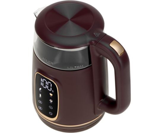 ADLER AD 1305 burgundy electric kettle