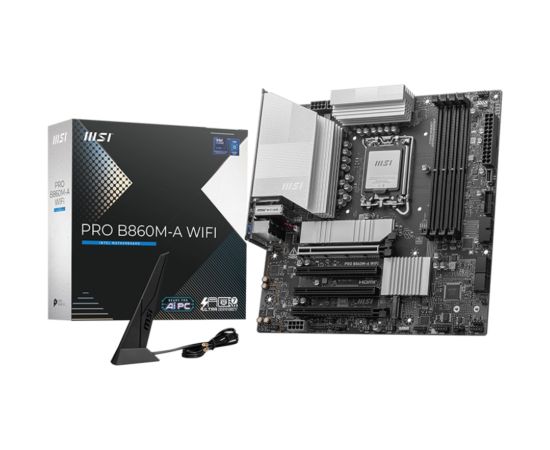 MSI PRO B860M-A WIFI motherboard Intel B860 LGA 1851 (Socket V1) micro ATX