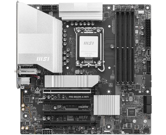 MSI PRO B860M-A WIFI motherboard Intel B860 LGA 1851 (Socket V1) micro ATX