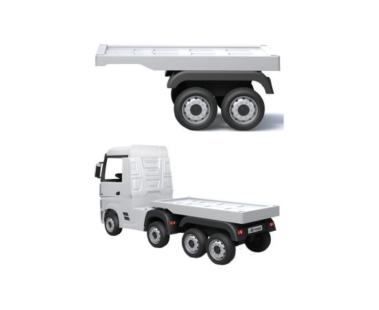 Lean Cars White Mercedes Scania Actros HL358 battery semi-trailer