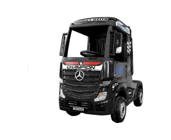 Lean Cars Electric Ride-On Car Mercedes Actros Black Painted MP4