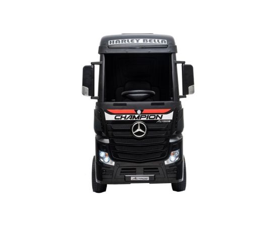 Lean Cars Electric Ride-On Car Mercedes Actros Black Painted MP4