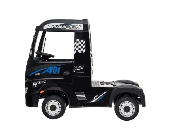 Lean Cars Electric Ride-On Car Mercedes Actros Black Painted MP4