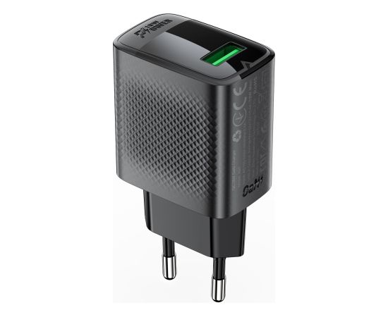 Сетевая зарядка Acefast A90 18W USB-A черная