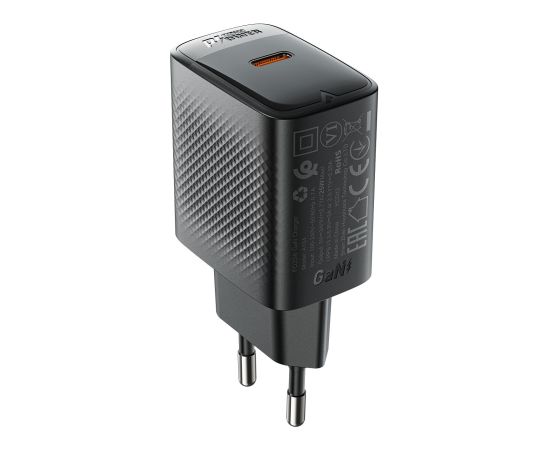 Сетевая зарядка Acefast A104 25W GaN USB-C черная