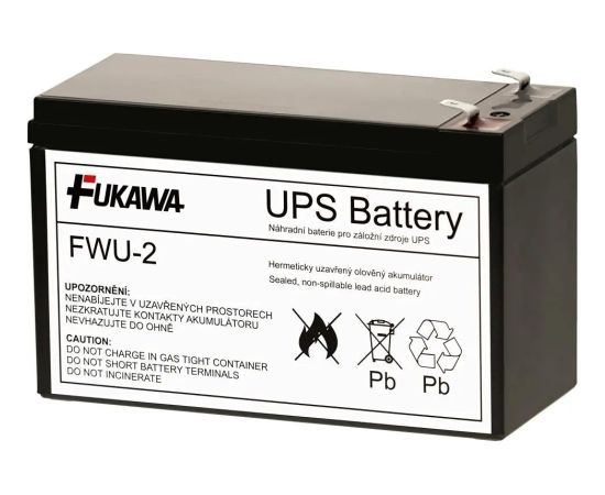 Fukawa Baterie - FUKAWA FWU-2 náhradní baterie za RBC2 (12V/7,2Ah, Faston 250) - FWU-2