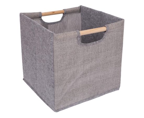 Basket MAX MILO 35x32xH34cm, grey