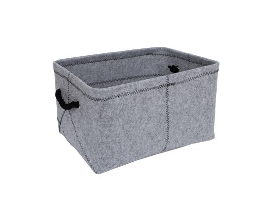 Grozs MAX FELT-2, 40x29x22cm, gaiši pelēks filcs