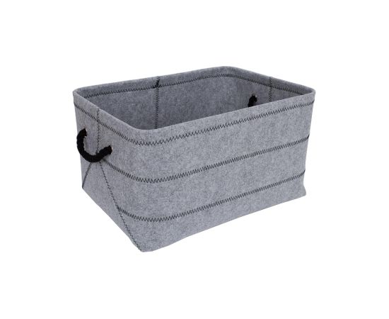 Grozs MAX FELT-1, 44x32xH24cm, gaiši pelēks filcs