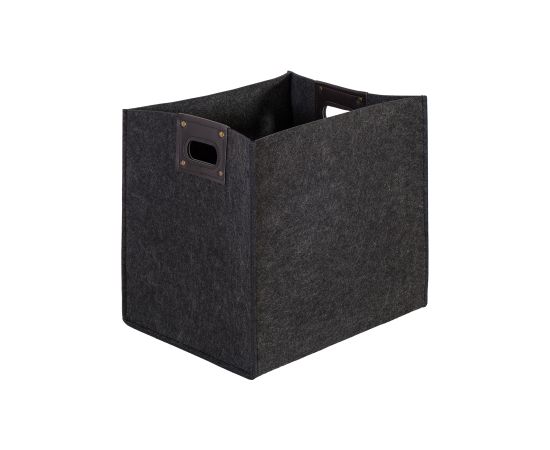 Ящик MAX FELT-2, 36x28x35cм, тёмно-серый войлок, с ручками