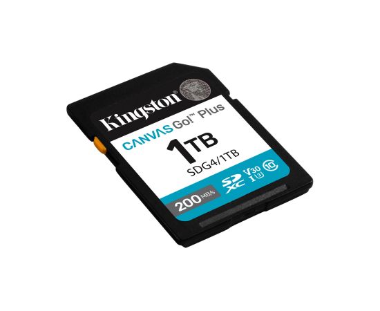Kingston Technology Canvas Go! Plus 1TB SDXC Canvas Go Plus Gen4 200MB/s C10 UHS-I U3 V30