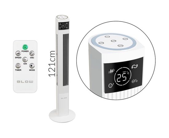 Blow Column fan XXL 90W White