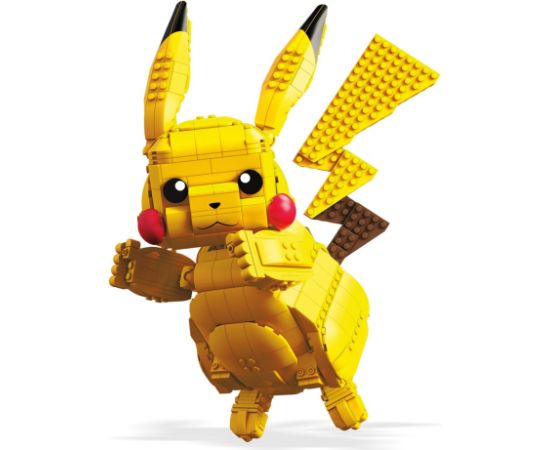 Mattel MEGA Pokémon Building Toy Kit Jumbo Pikachu (825 Pieces) 12 inch Action Figure for Kids
