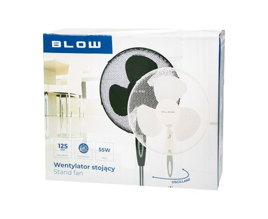 Blow Standing fan 16"/40 cm 55W BLACK