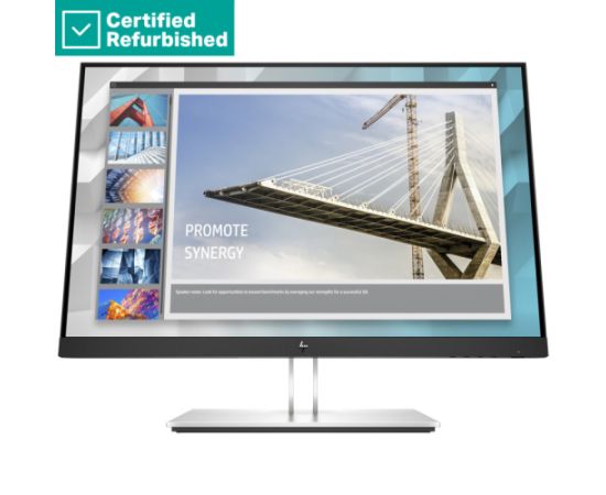 RENEW SILVER HP E24i G4 WUXGA Monitor - 24" 1920x1200 WUXGA 250-nit 60Hz AG, IPS, HDMI/VGA/DisplayPort, 4x USB-A, height adjustable/tilt/swivel/pivot, 1 years / 9VJ40AAR#ABB