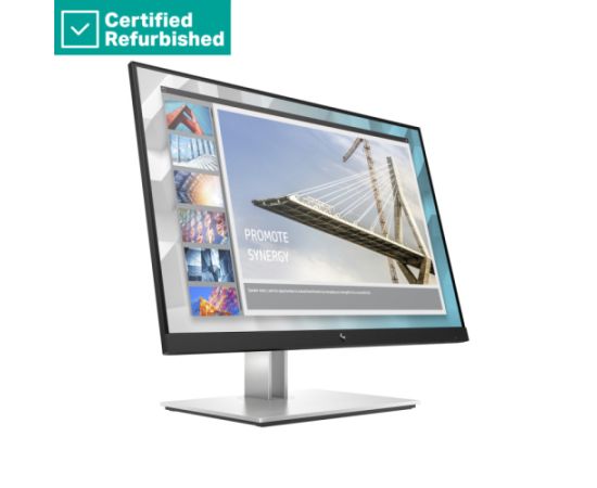 RENEW SILVER HP E24i G4 WUXGA Monitor - 24" 1920x1200 WUXGA 250-nit 60Hz AG, IPS, HDMI/VGA/DisplayPort, 4x USB-A, height adjustable/tilt/swivel/pivot, 1 years / 9VJ40AAR#ABB