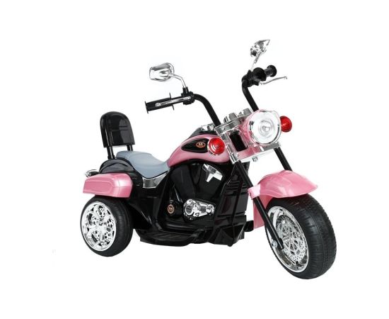 Lean Cars TR1501 rozā elektrisks bērnu motocikls uz akumulatora