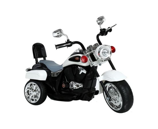 Lean Cars TR1501 – elektriskais bērnu motocikls (balts)