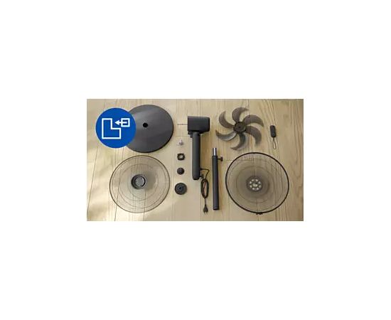 PHILIPSCX1520/01 statīva ventilators, melns