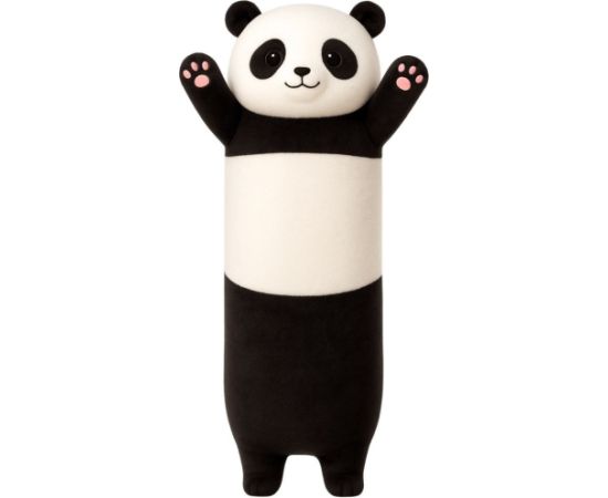 Leantoys Pluszowa Maskotka Panda Poduszka Podłużna Wałek Biało Czarna 70cm