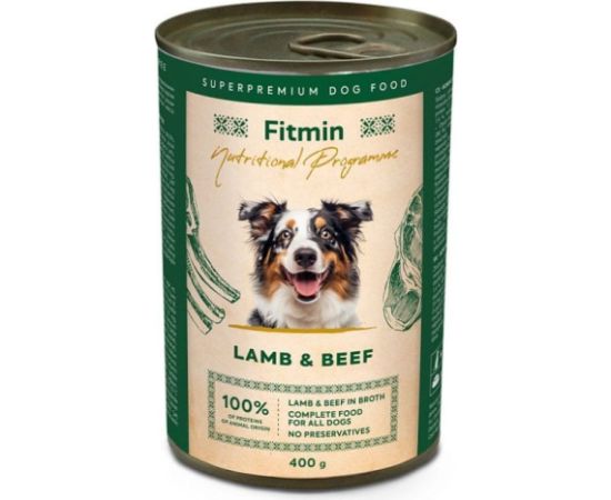 Fitmin Program karma mokra dla psa wołowina z jagnięciną 400g