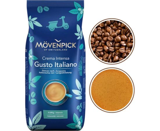 Kafijas pupiņas Movenpick Gusto Italiano Crema 1 kg