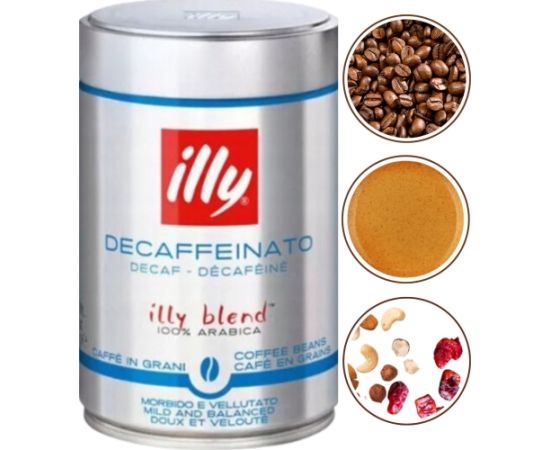 Kafijas pupiņas illy Espresso Decaffeinato 250 g